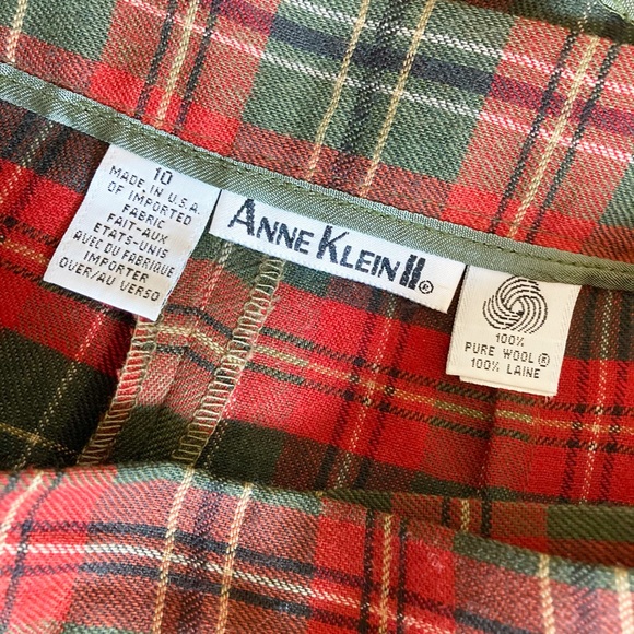 Vintage 90s Pleated Plaid Tartan Skorts 10 - Picture 6 of 7